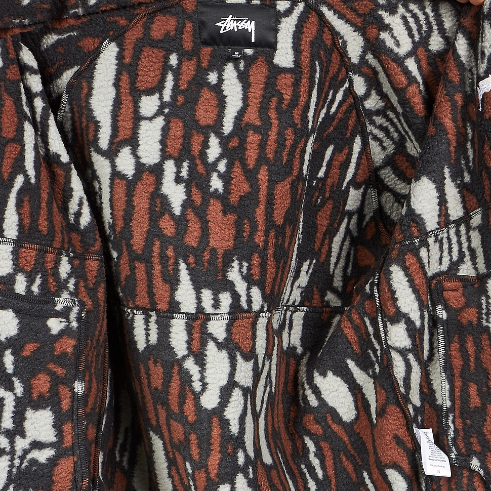 Stüssy - Tree Bark Fleece Jacket