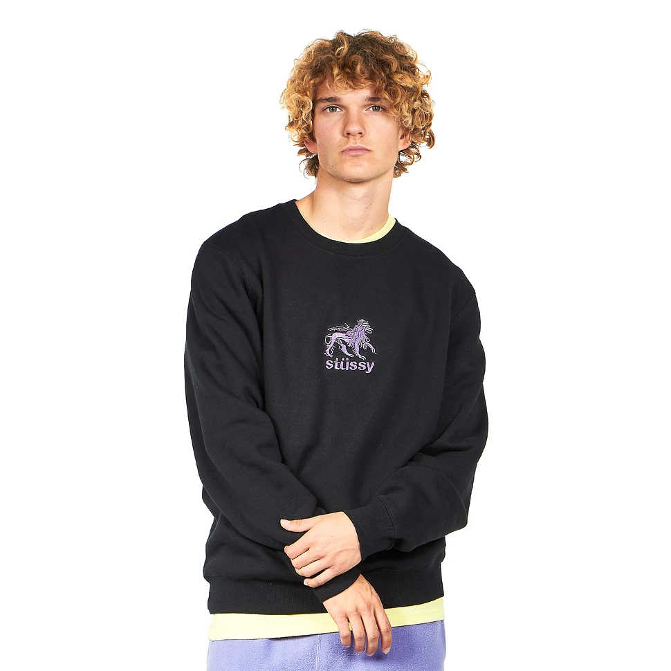 Stüssy - Stüssy Lion Applique Crew Sweater