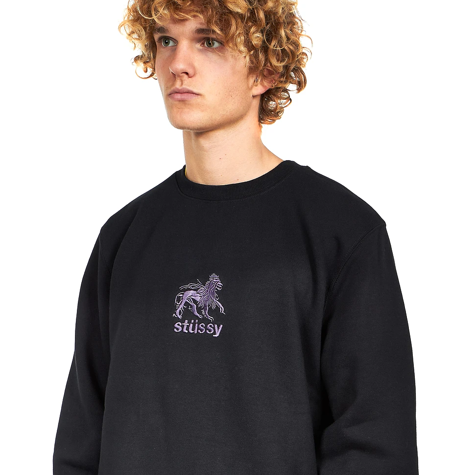 Stüssy - Stüssy Lion Applique Crew Sweater