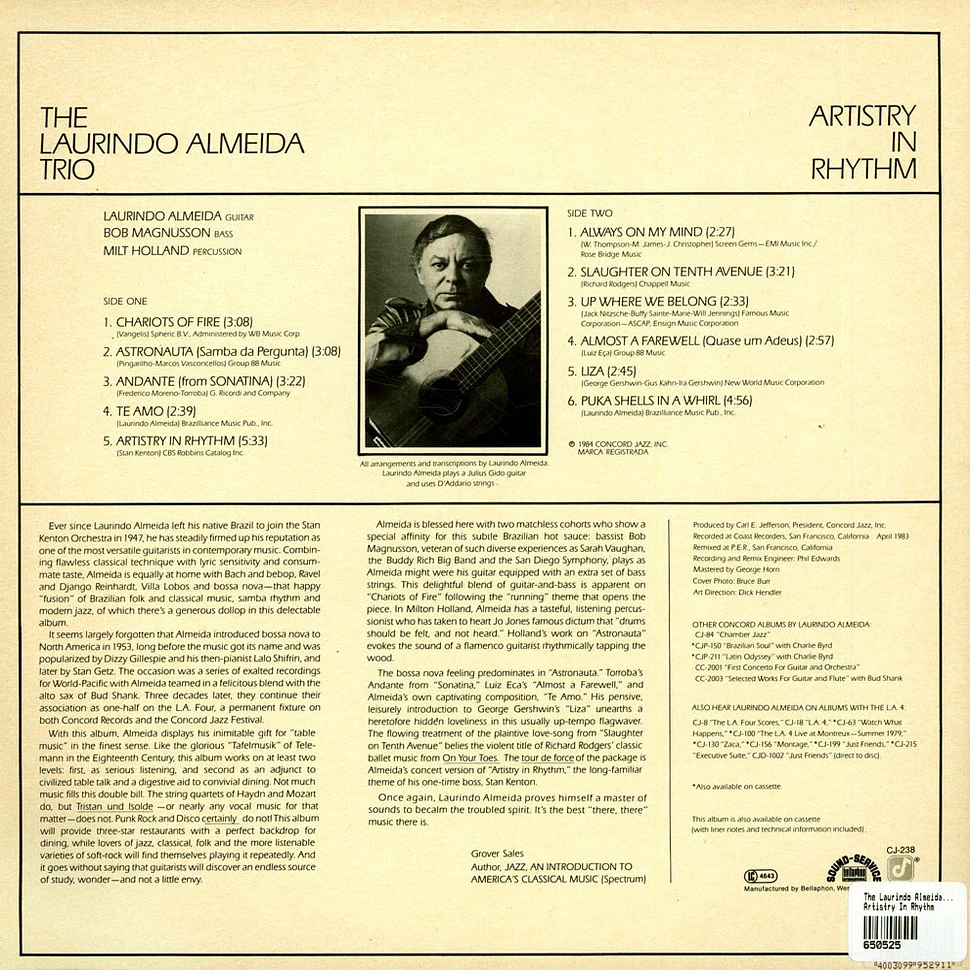 The Laurindo Almeida Trio - Artistry In Rhythm