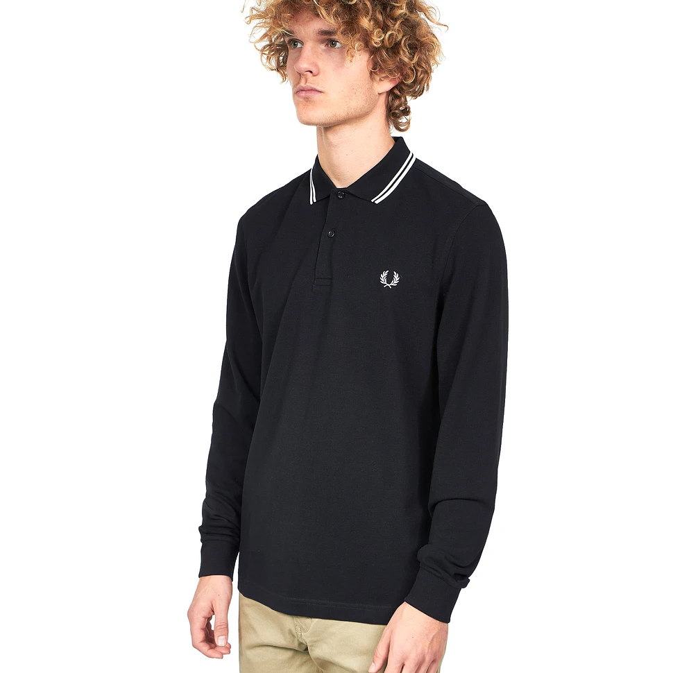 Fred Perry - Long Sleeve Twin Tipped Shirt (Black) | HHV