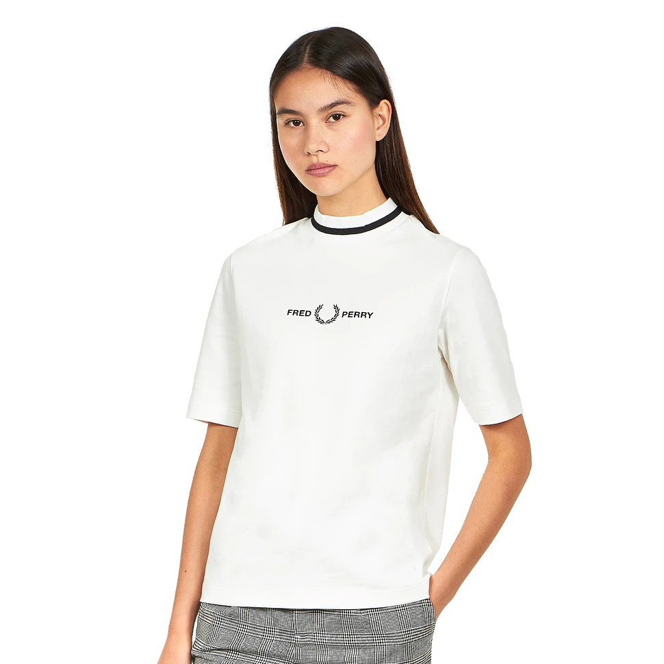 Fred Perry - Printed High Neck T-Shirt