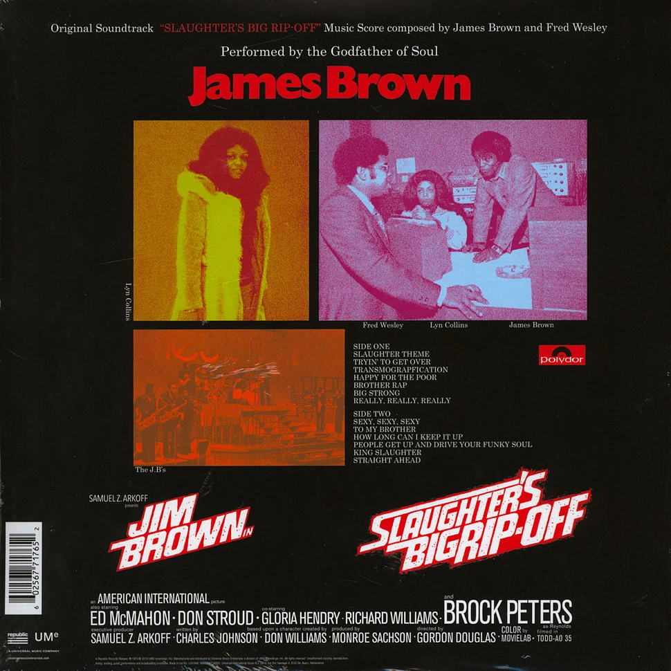 James Brown - OST Slaughter's Big Rip-Off Limited Vinyl Edition