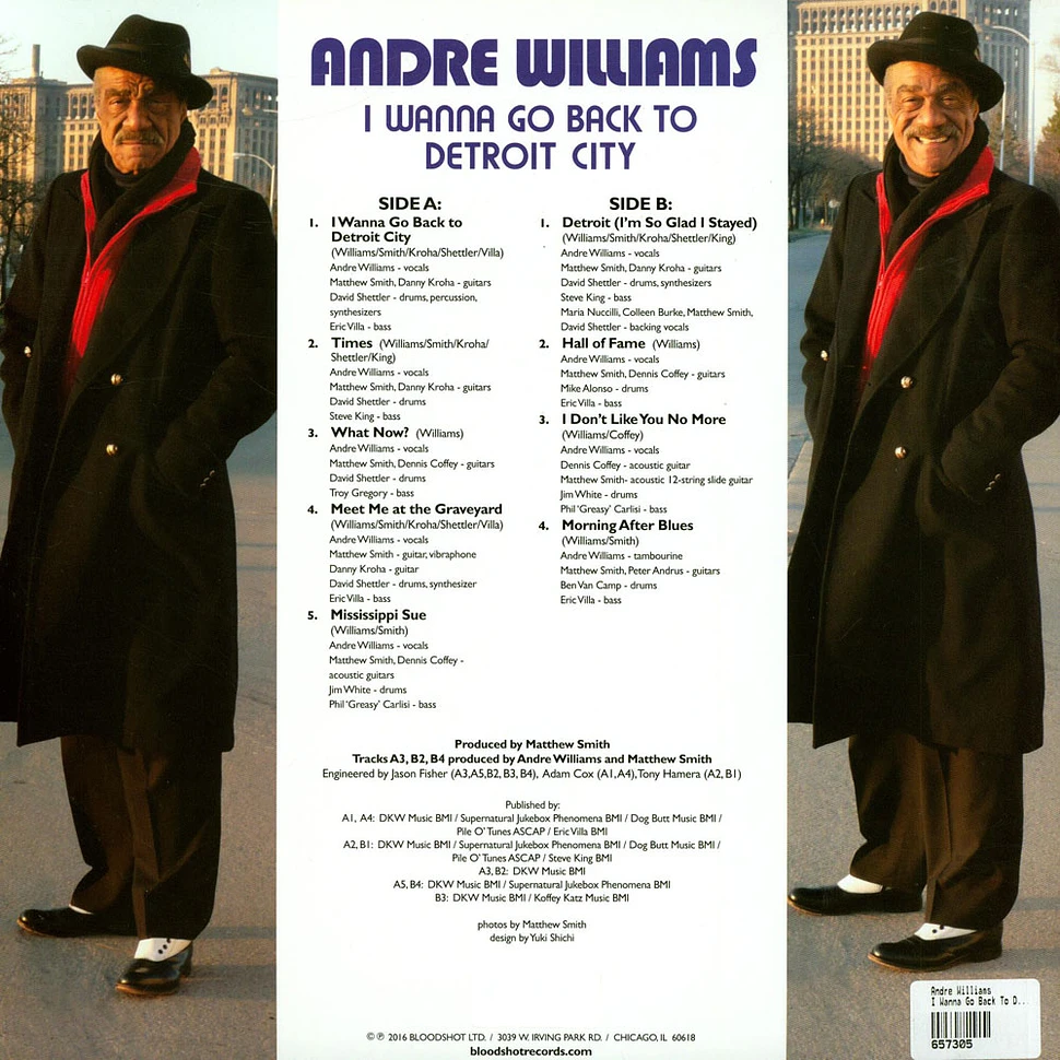 Andre Williams - I Wanna Go Back To Detroit City