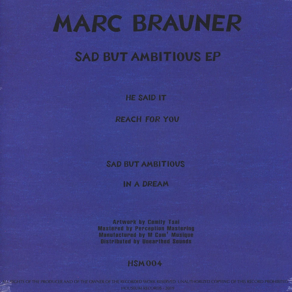 Marc Brauner - Sad But Ambitious EP