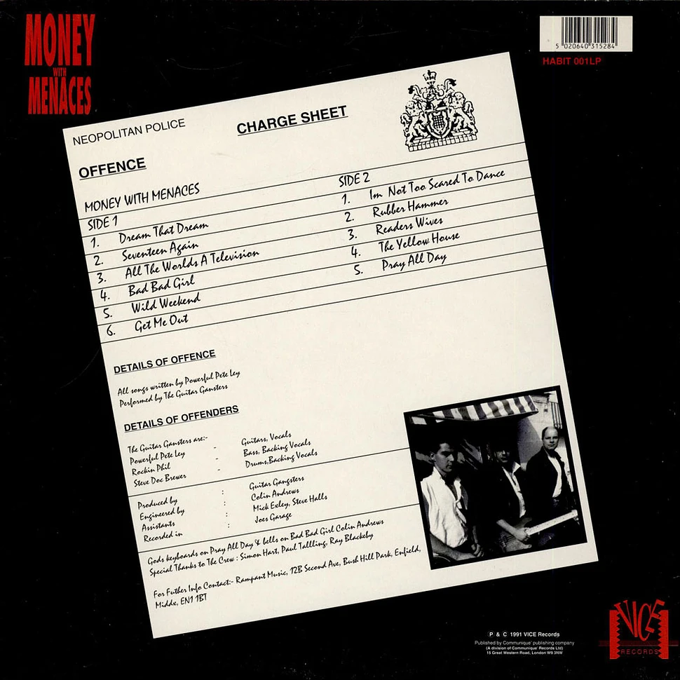 Guitar Gangsters - Money With Menaces