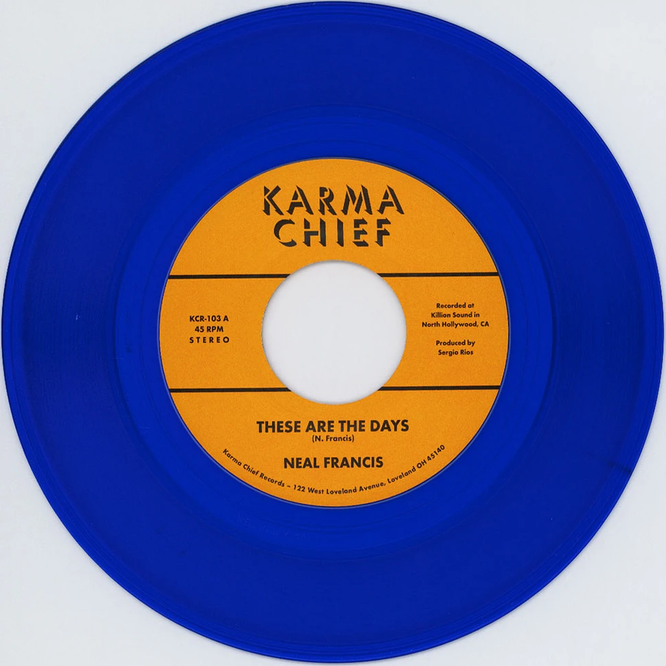 Neal Francis - These Are The Days HHV EU Exclusive Blue Vinyl Edition