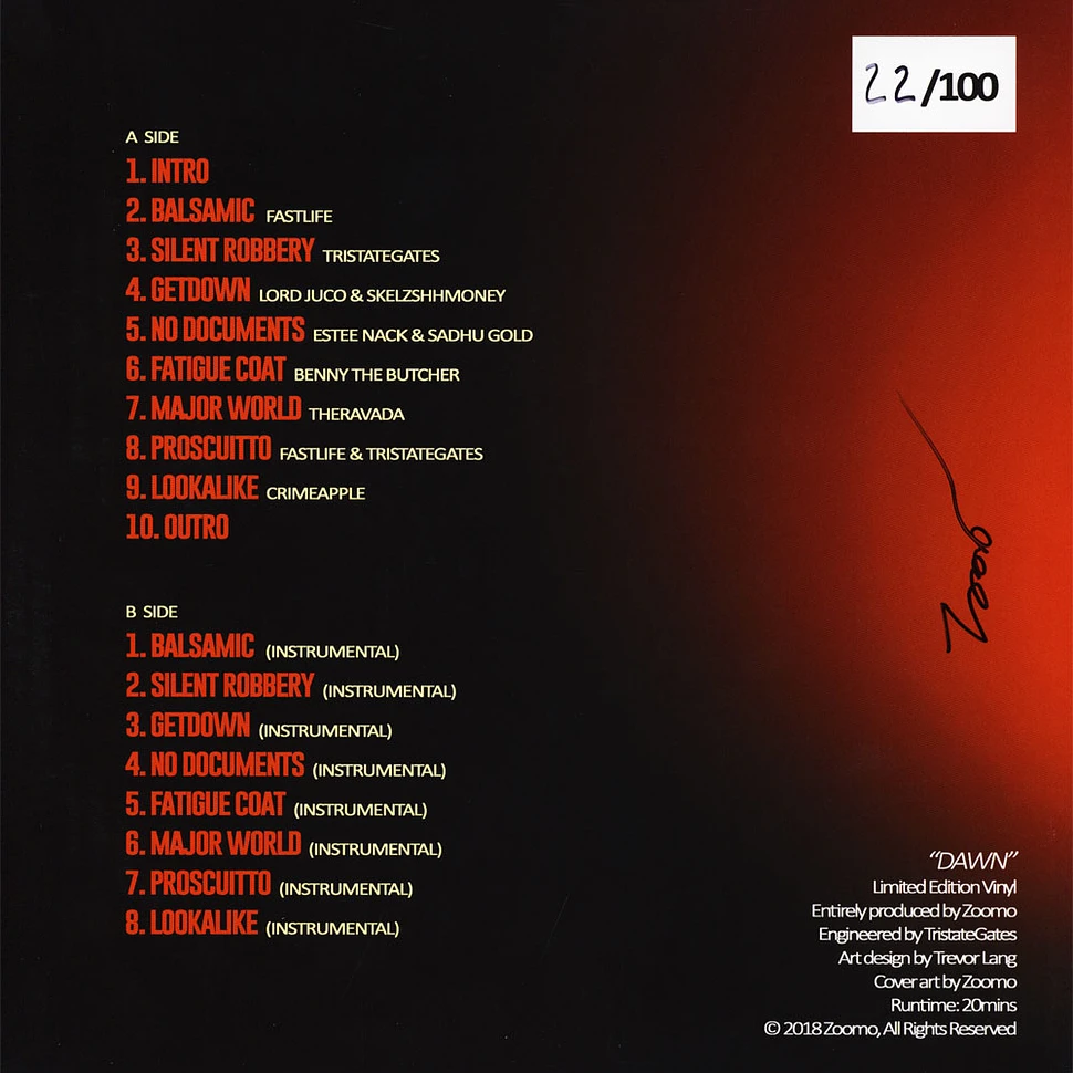 Zoomo - Dawn Red Vinyl Edition