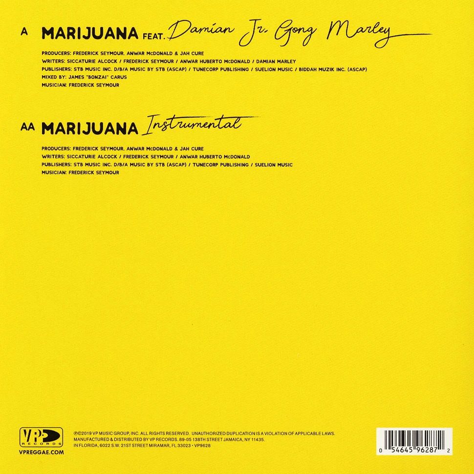 Jah Cure - Marijuana Feat. Damian Marley