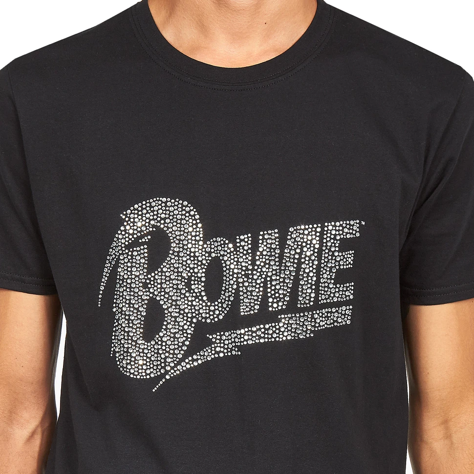 David Bowie - Flash Logo (Diamante) T-Shirt
