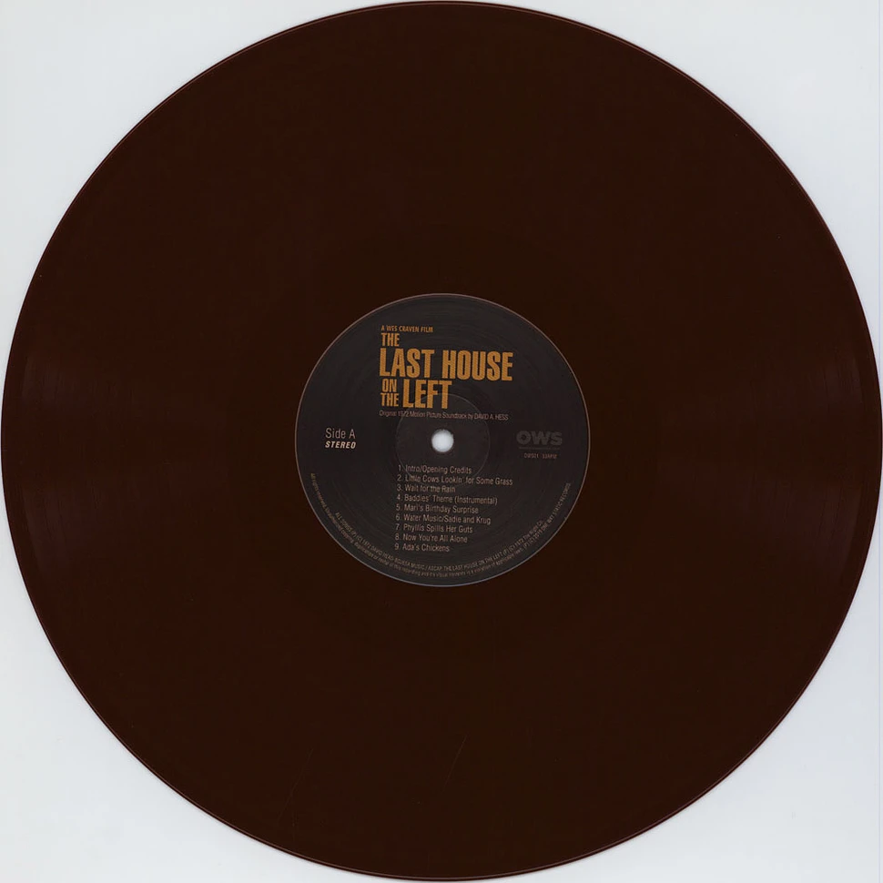 David Hess - OST The Last House On The Left Brown Vinyl Edition