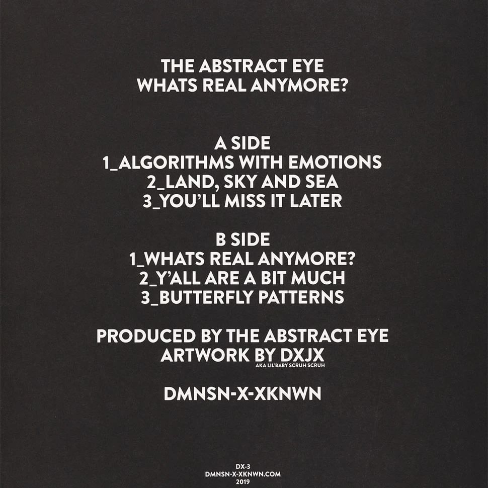 The Abstract Eye - What's Real Anymore?