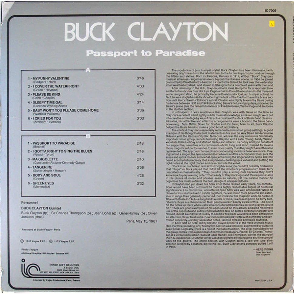 Buck Clayton - Passport To Paradise
