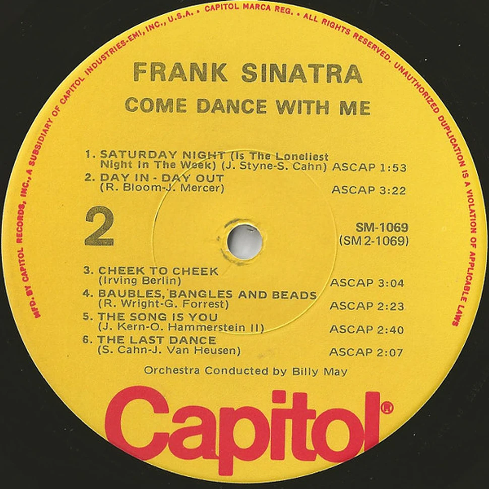 Frank Sinatra With Billy May And His Orchestra - Come Dance With Me!