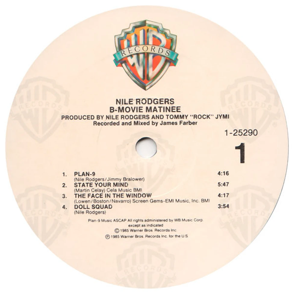 Nile Rodgers - B-Movie Matinee