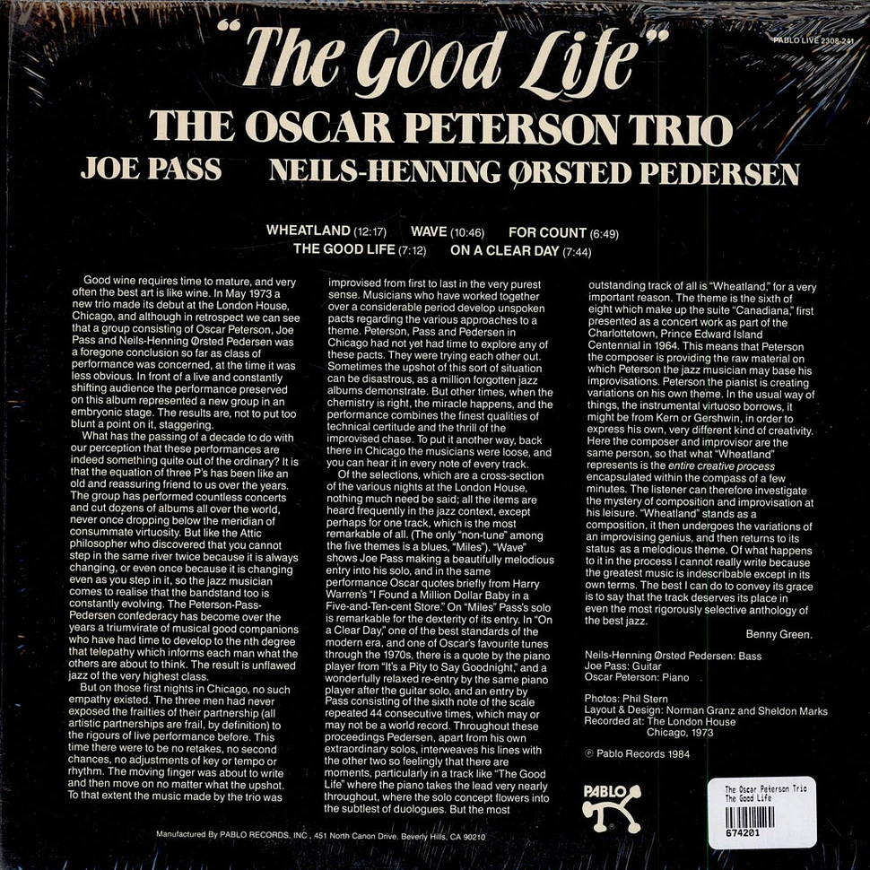The Oscar Peterson Trio - The Good Life