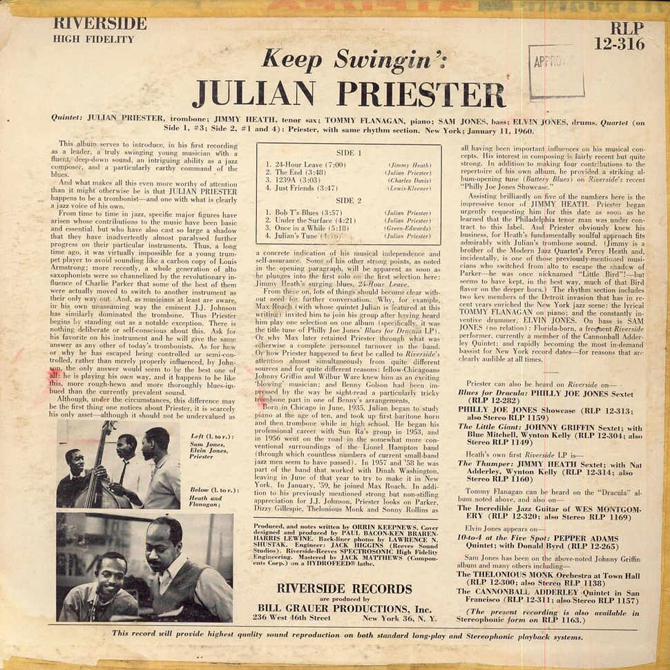 Julian Priester - Keep Swingin'