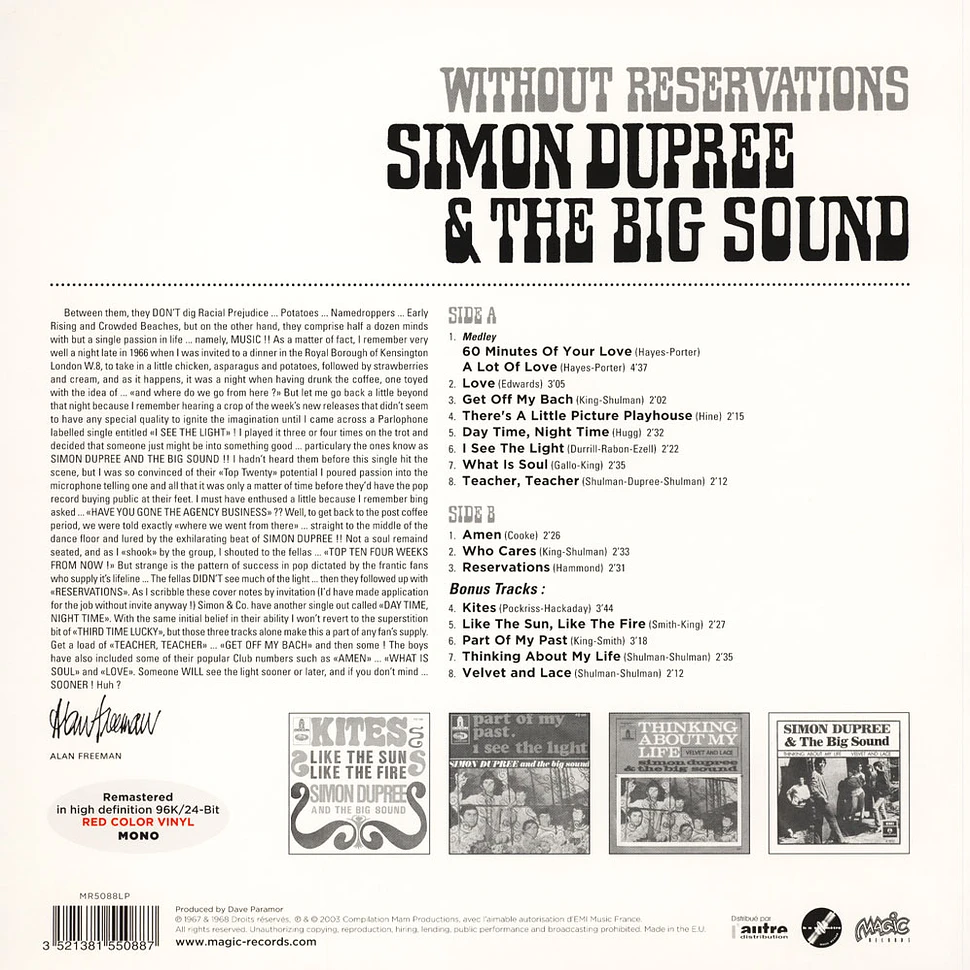 Simon Dupree & The Big Sound - Without Reservations