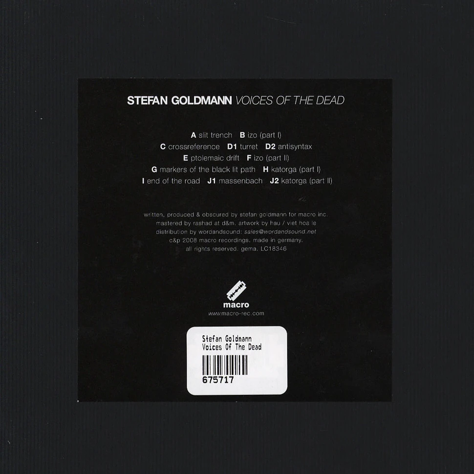 Stefan Goldmann - Voices Of The Dead
