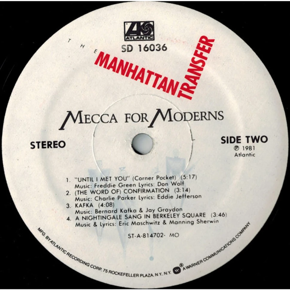 The Manhattan Transfer - Mecca For Moderns