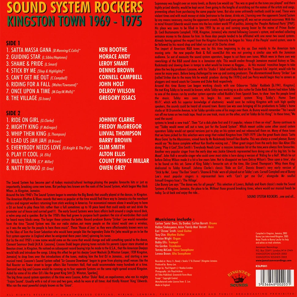 V.A. - Sound System Rockers Kingston Sounds 1969-1975