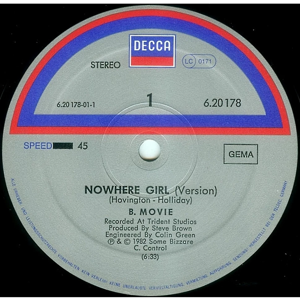 B-Movie - Nowhere Girl