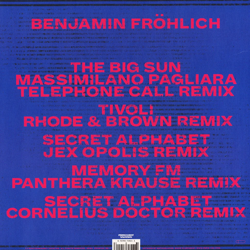 Benjamin Fröhlich - Amiata Remixes