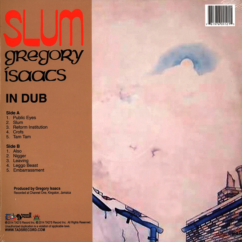 Gregory Isaacs - Slum In Dub (With The Revolutionaries)
