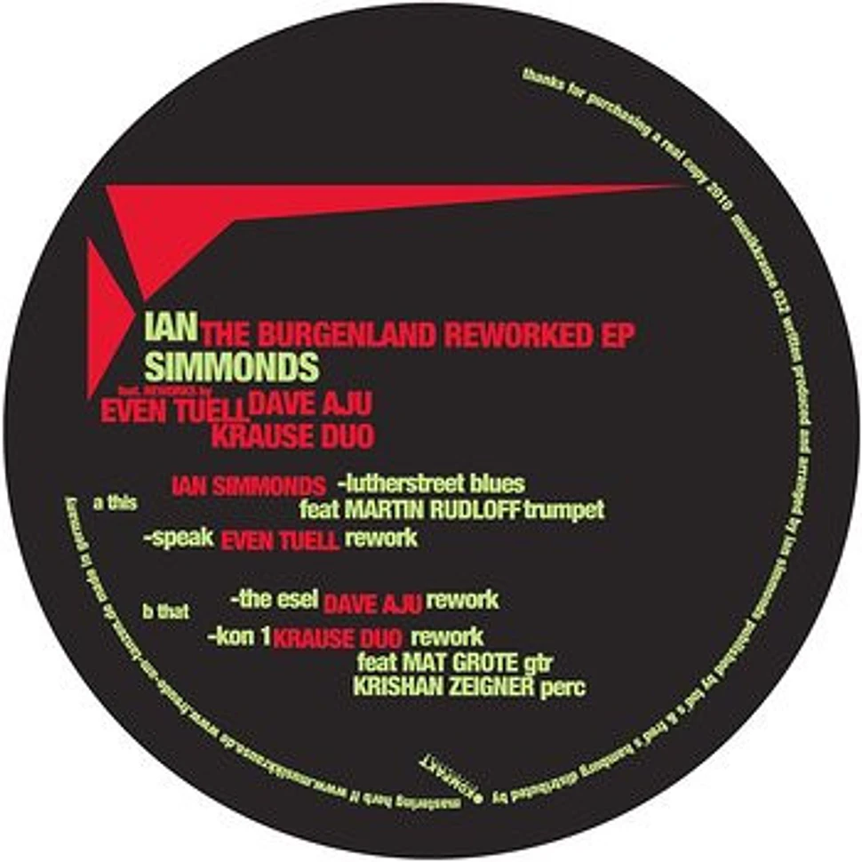 Ian Simmonds - The Burgenland Reworked EP