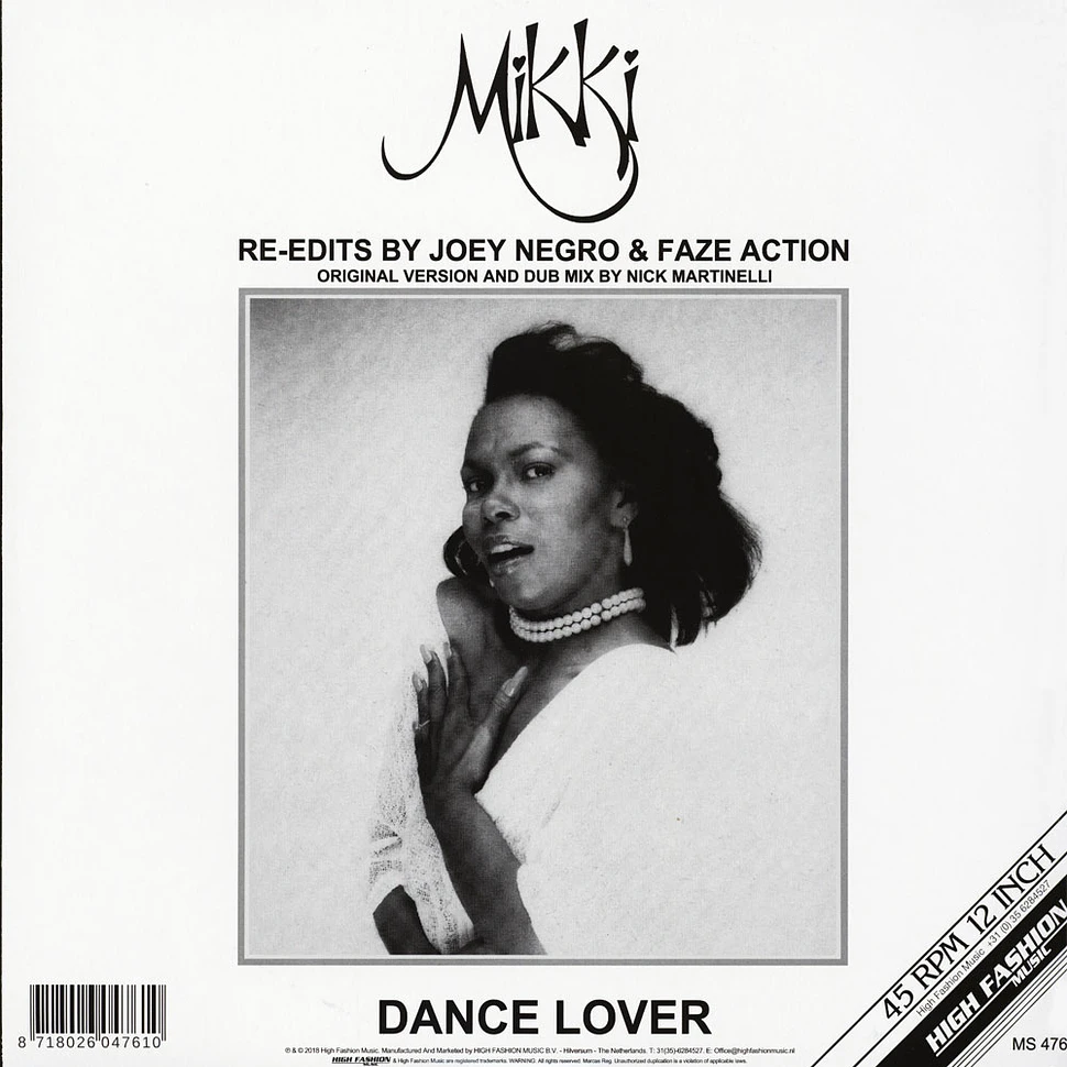 Mikki - Dance Lover Joey Negro & Faze One Edits Black Vinyl Edition