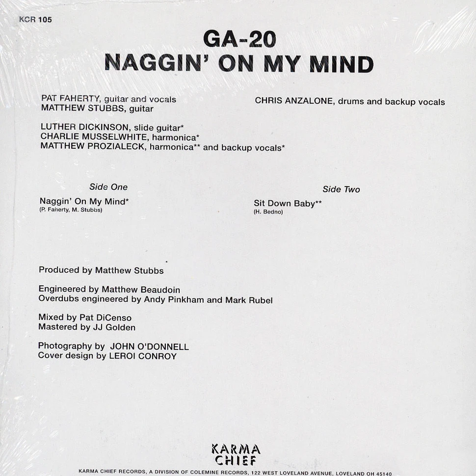 GA-20 - Naggin On My Mind HHV EU Exclusive Blue Vinyl Edition