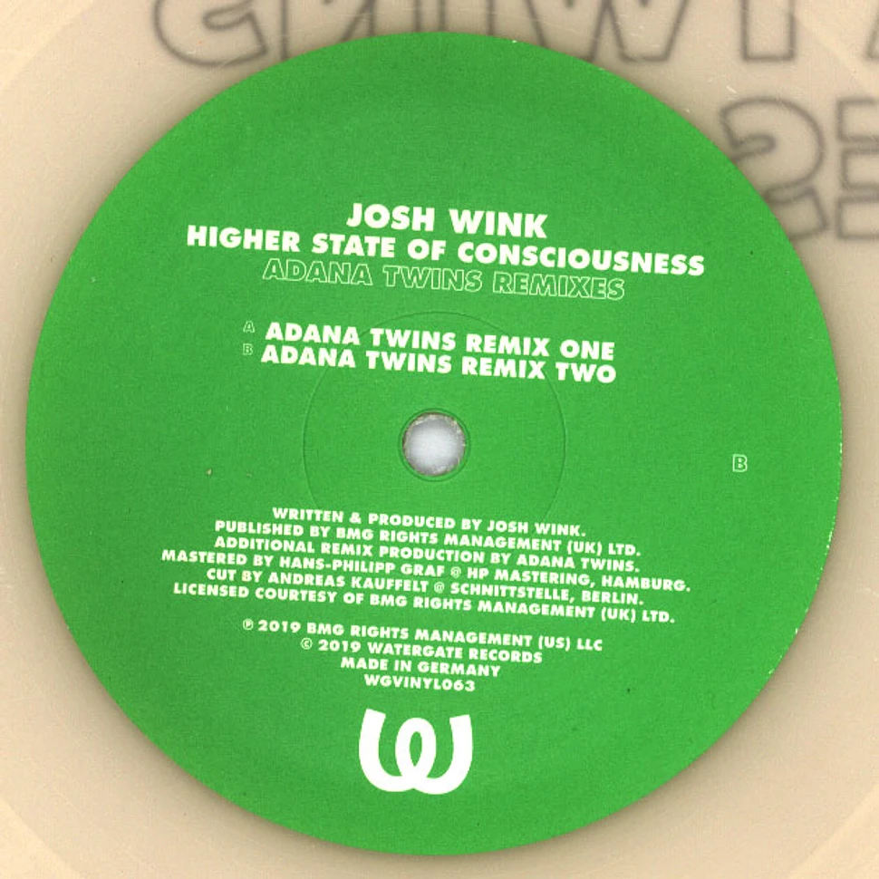 Josh Wink - Higher State Of Consciousness Adana Twins Remixes Clear Vinyl Edition