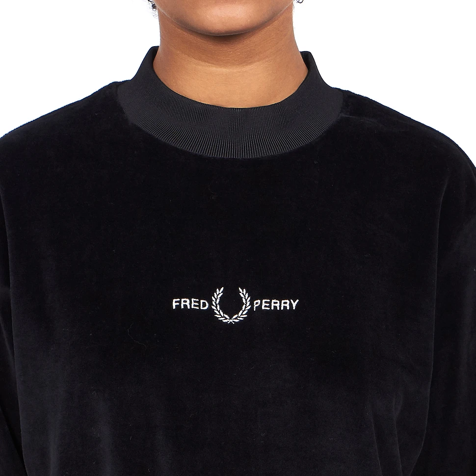 Fred Perry - Velour Embroidered Sweatshirt