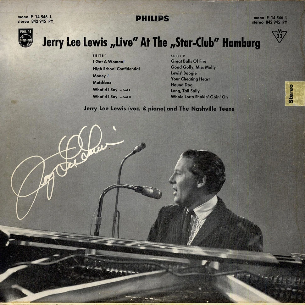Jerry Lee Lewis And The Nashville Teens - "Live" At The Star-Club, Hamburg