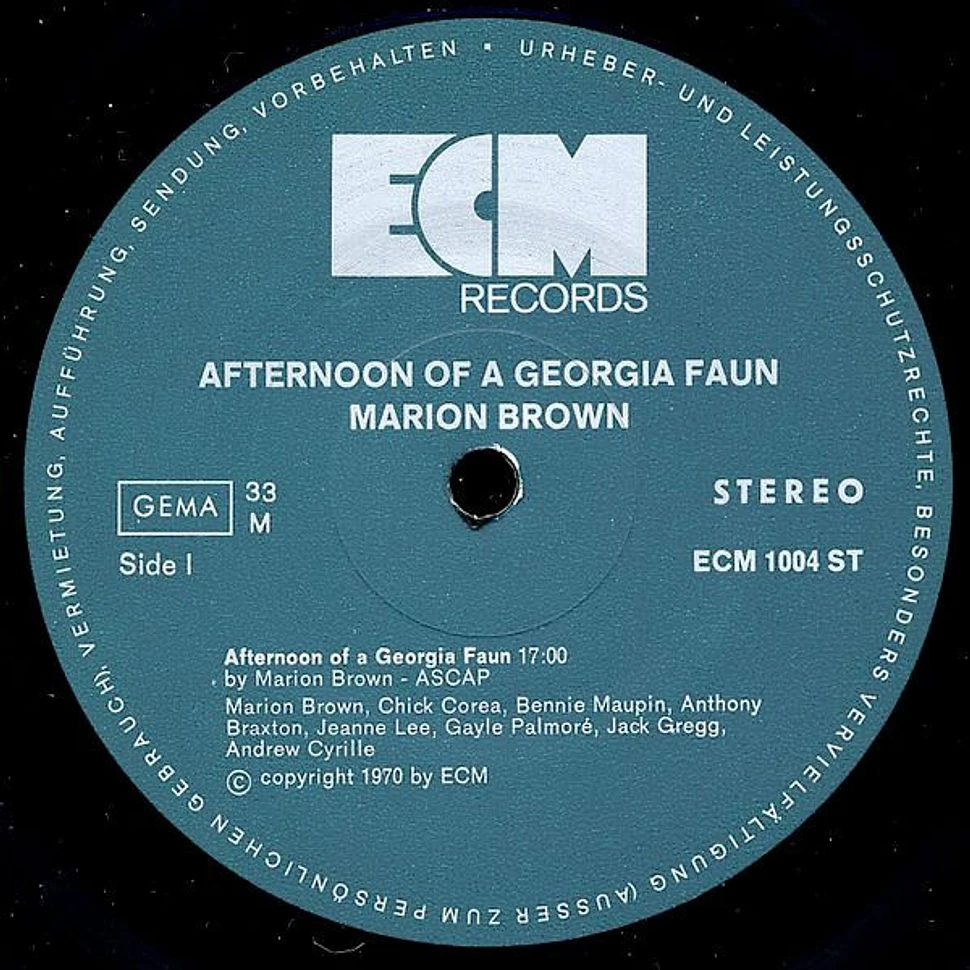 Marion Brown - Afternoon Of A Georgia Faun