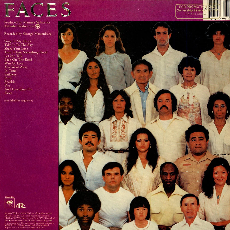 Earth, Wind & Fire - Faces