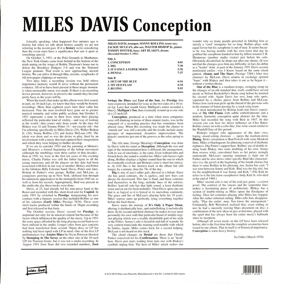 Miles Davis - Conception