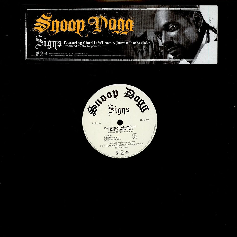 Snoop Dogg Featuring Charlie Wilson & Justin Timberlake - Signs