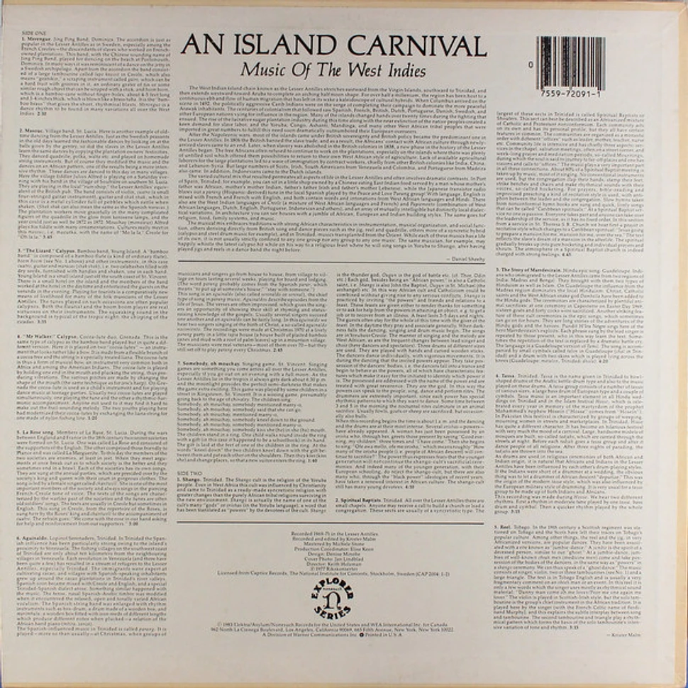 V.A. - An Island Carnival (Music Of The West Indies)