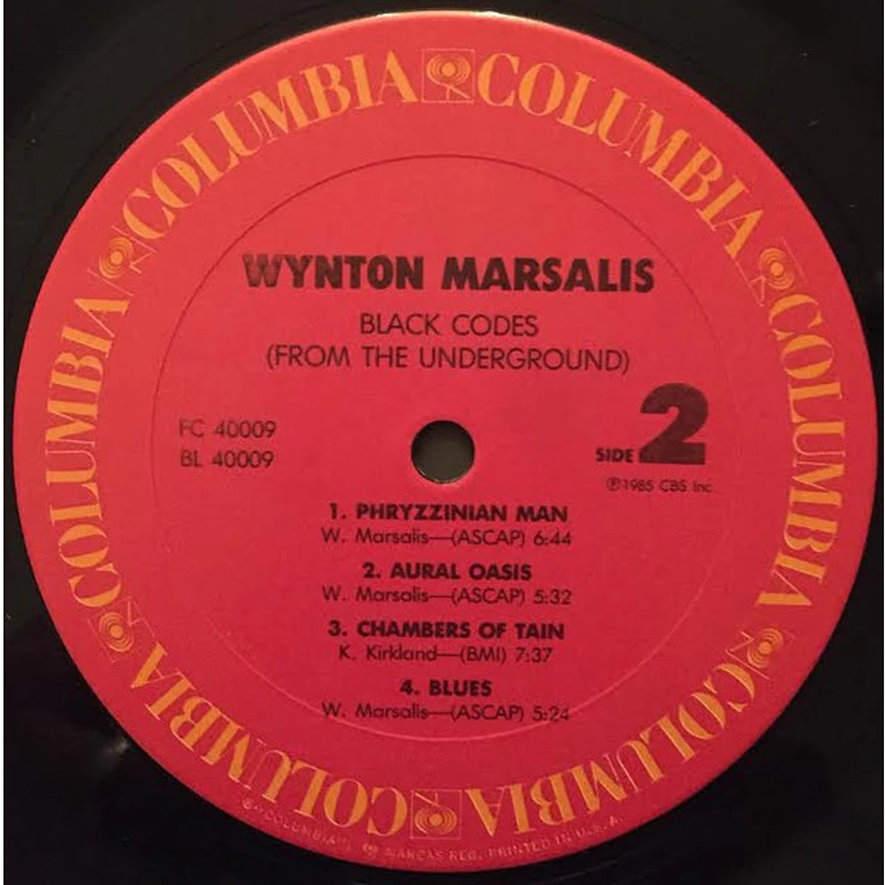 Wynton Marsalis - Black Codes (From The Underground)