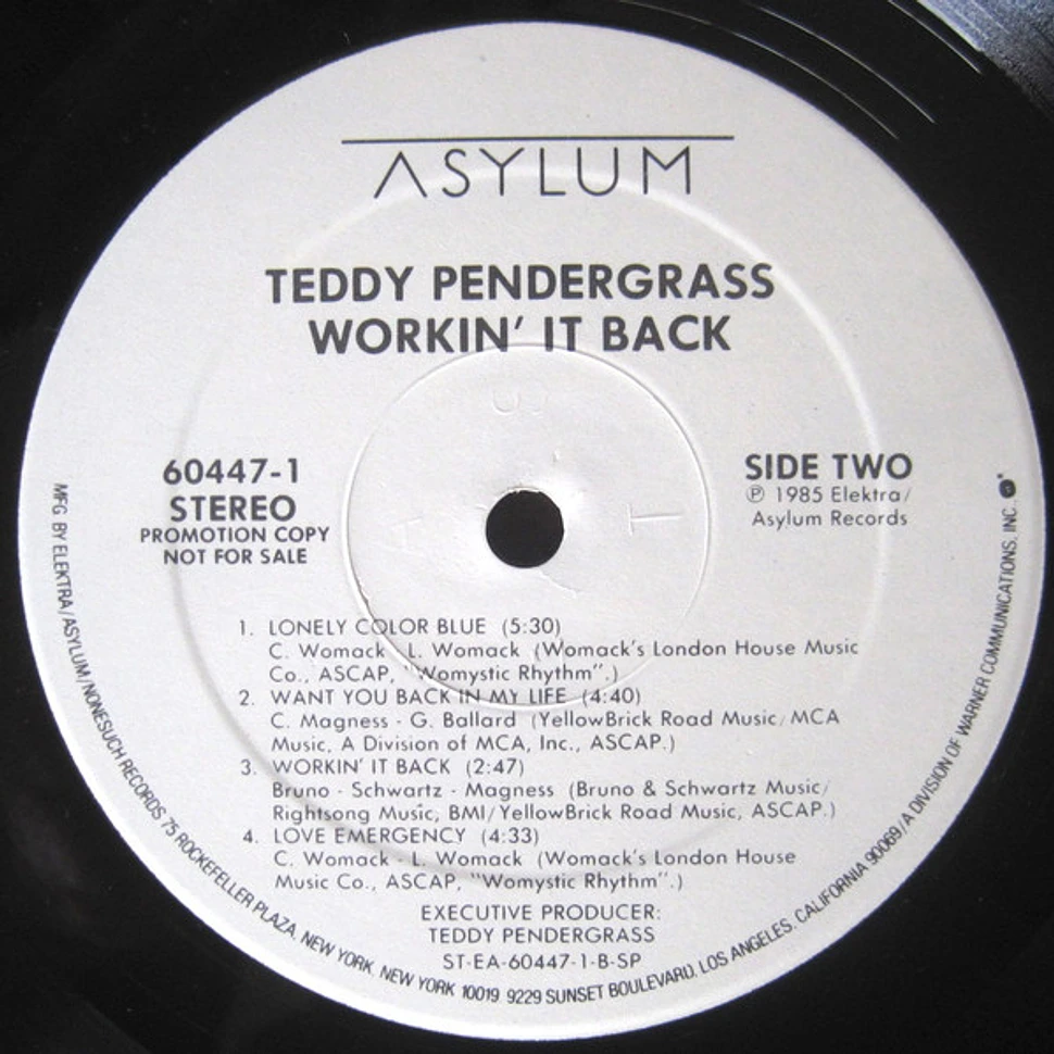 Teddy Pendergrass - Workin' It Back