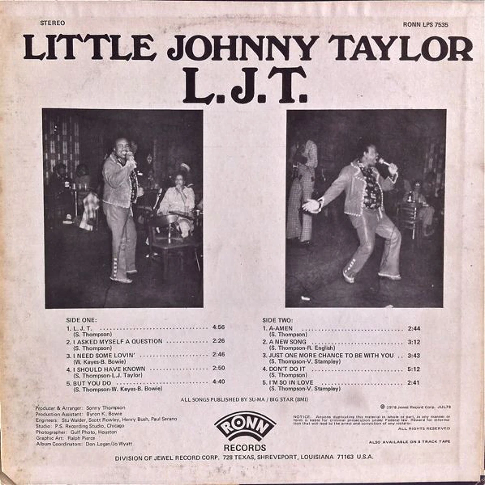 Little Johnny Taylor - L.J.T.