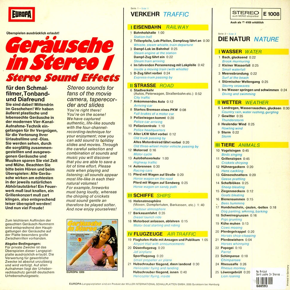 No Artist - Geräusche In Stereo 1