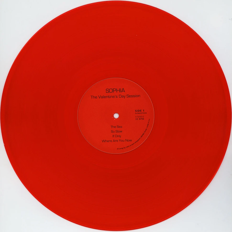 Sophia - The Valentine's Day Session Colored Vinyl Edition