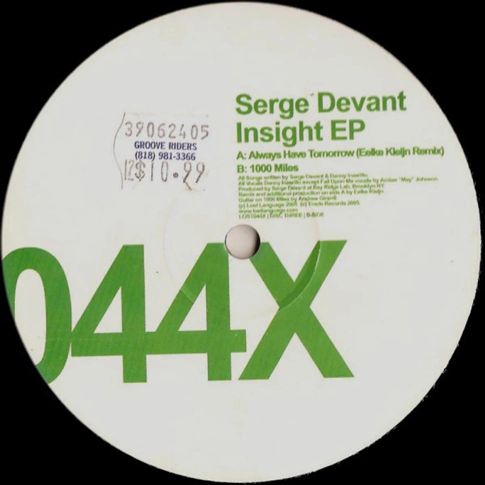 Serge Devant - Insight EP
