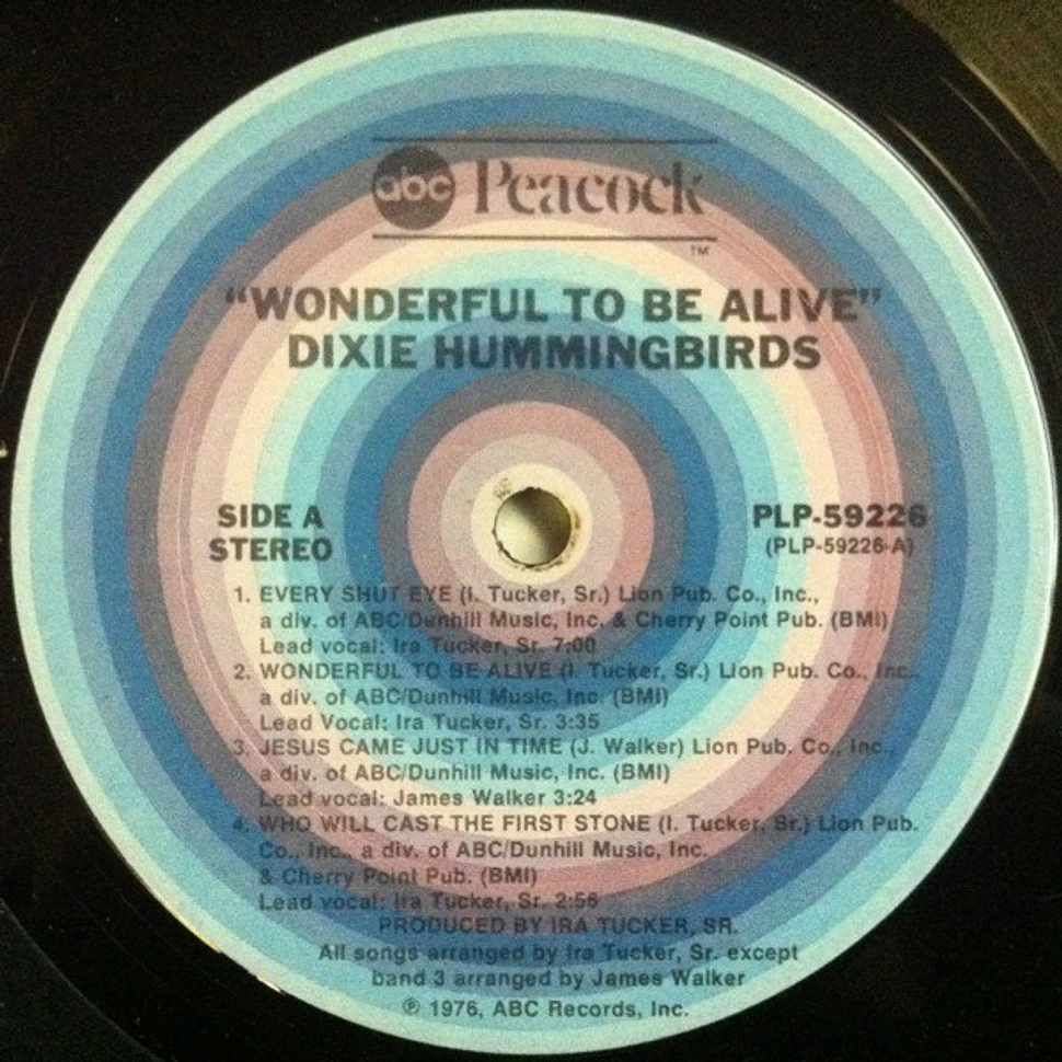 The Dixie Hummingbirds - Wonderful To Be Alive