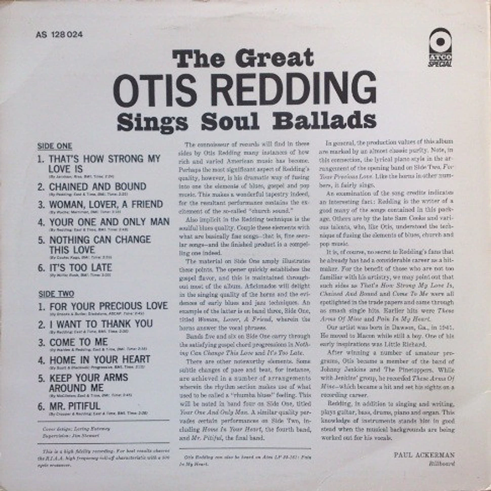 Otis Redding - The Great Otis Redding Sings Soul Ballads