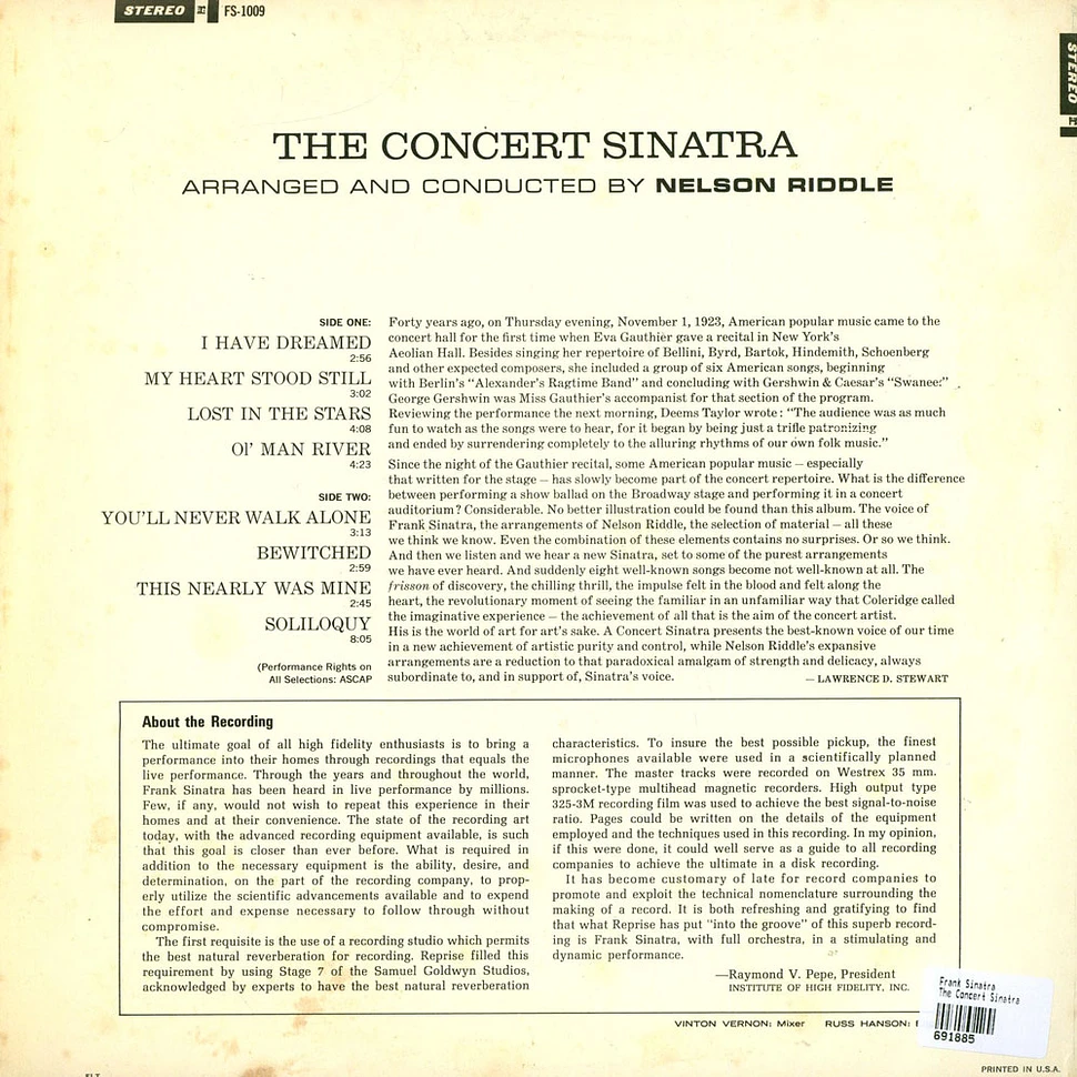 Frank Sinatra - The Concert Sinatra