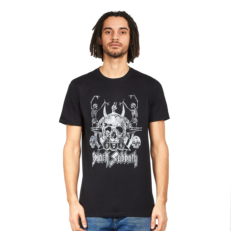 Black Sabbath - T-Shirt Wavy Vintage | Logo HHV (Black)