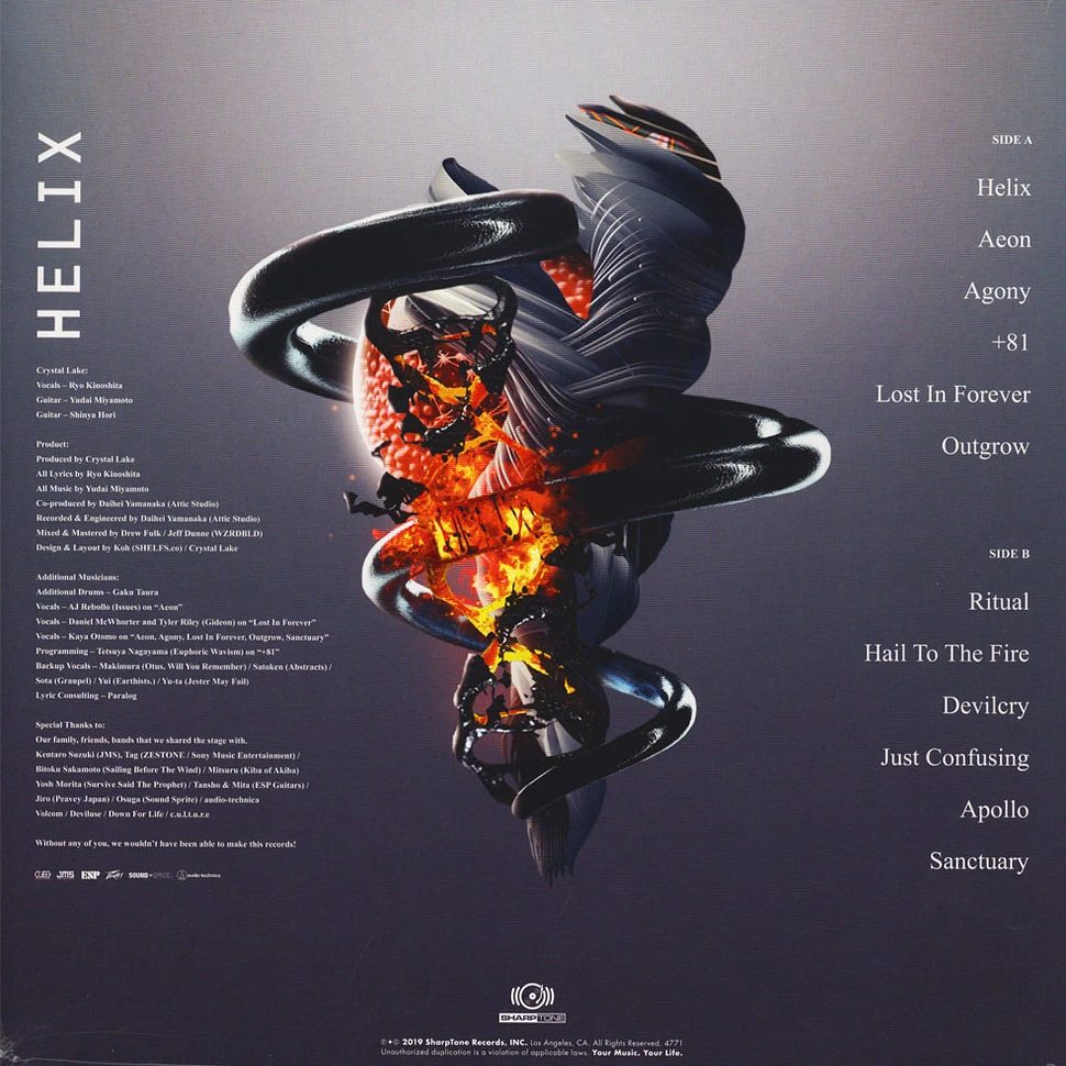 Crystal Lake - Helix Clear Vinyl Edition